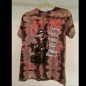 AC/DC Custom bleached/tie-dyed shirt.